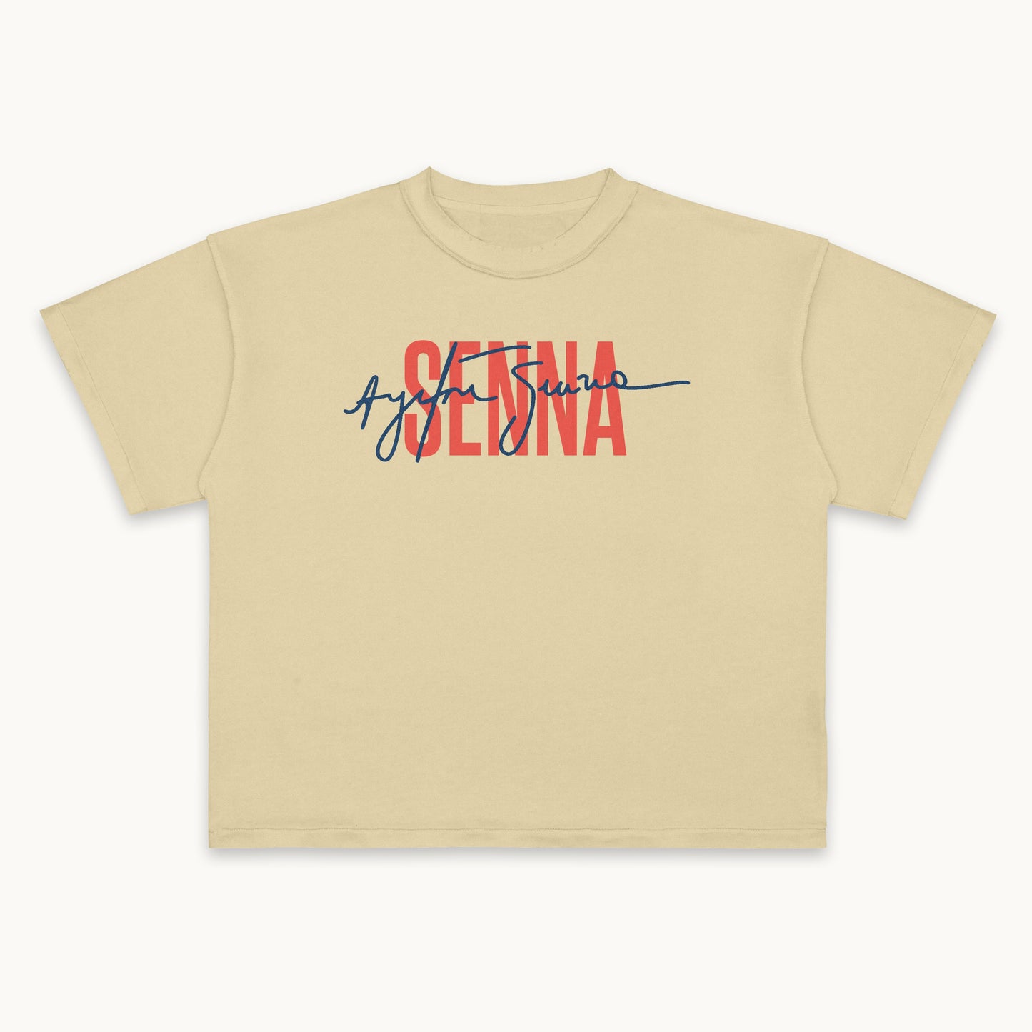 Ayrton Senna Legacy Tee – Premium 260 GSM Terry Cotton