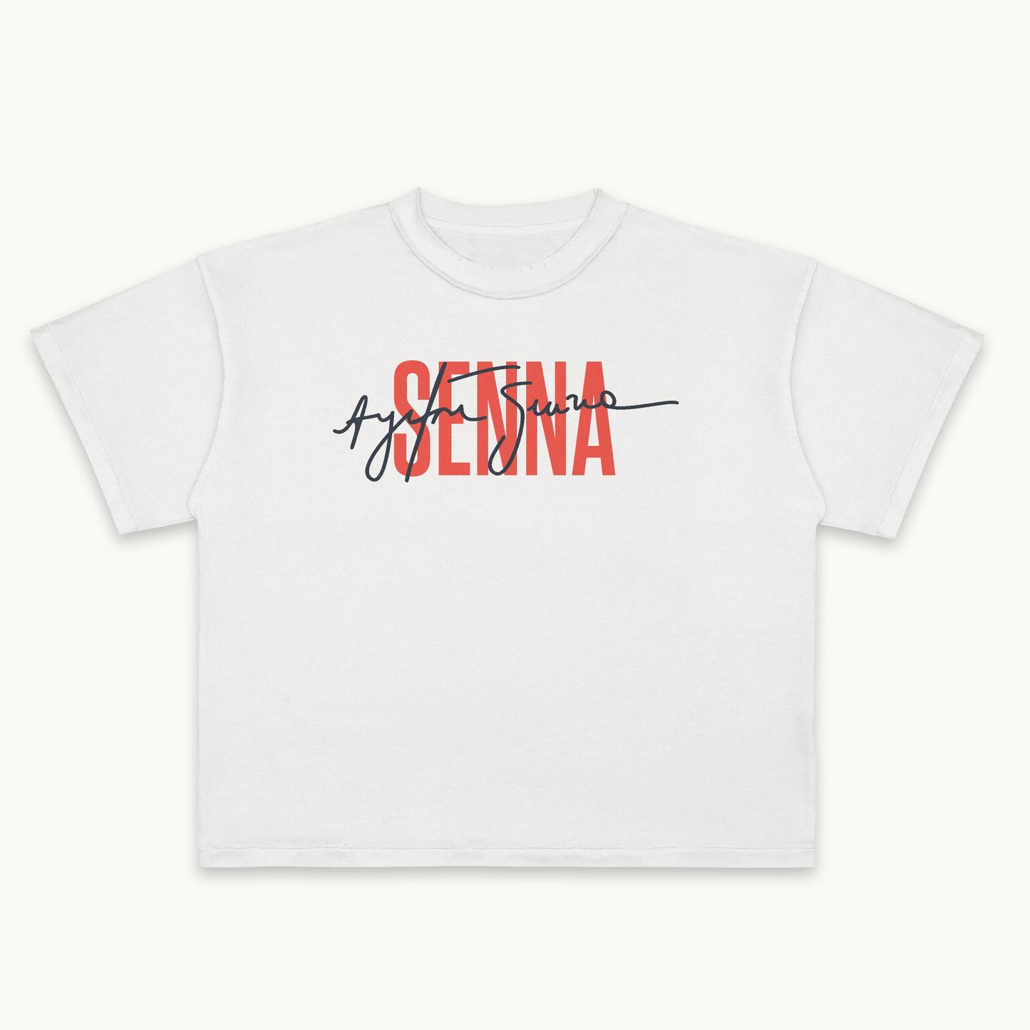 Ayrton Senna Legacy Tee – Premium 260 GSM Terry Cotton