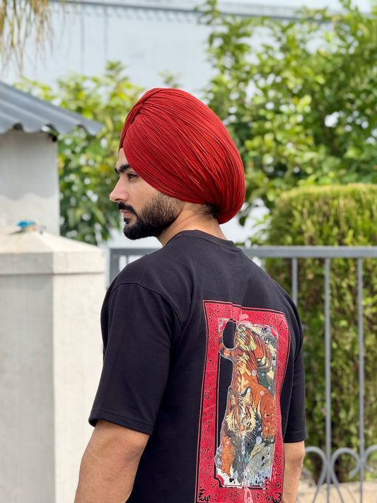 Tiger Spirit Oversized T-Shirt – 260 GSM Heavyweight Terry Cotton | Premium Streetwear Tee by Costan