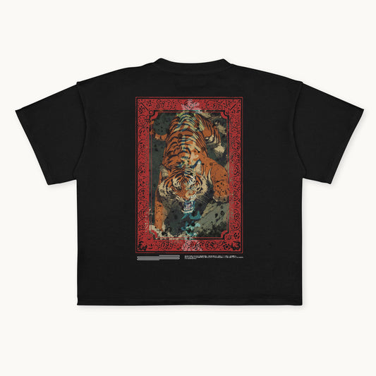 Tiger Spirit Oversized T-Shirt – 260 GSM Heavyweight Terry Cotton | Premium Streetwear Tee by Costan
